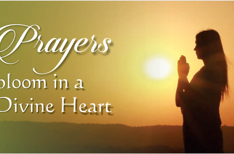 Prayers bloom in a Divine Heart